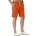 thumbnail image 4 of INSPIRE CHIC Men's Shorts Drawstring Waist Fish Pattern Beach Summer Board Shorts 28 Orange, 4 of 7