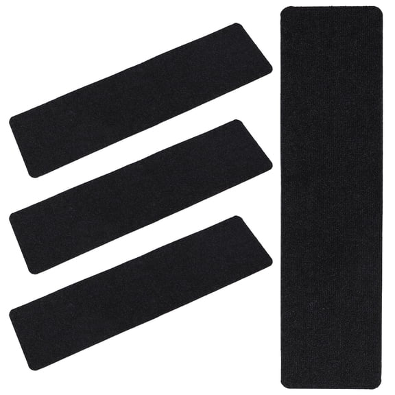 Milisten 4-Pack Non- Polyester Stair Tread Mats for Indoor Wooden Steps, and Comfortable Stair Covers