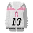 thumbnail image 5 of Bovemsi Sweatshirt for Women Comfy For A Cause: Breast Cancer Casual Zip Camo Hoodie, 5 of 7