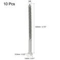 thumbnail image 2 of Uxcell M8 x 120mm 304 Stainless Steel Hex Lag Screws for Wood 10 Pack, 2 of 5