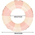 thumbnail image 3 of Anillo de natación Audaisyly para niños, inflable para piscina, color rosa, 3 of 7