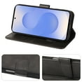 thumbnail image 3 of VIESUP for Samsung Galaxy S25 5G Black Wallet Case with Credit Card Holder,PU Leather Magnetic Protective Phone Case, 3 of 8