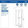 thumbnail image 2 of Nervia 32'' x 76'' Semi-Frameless Bi-Fold Shower Door with CrystalTech Treated 5/16'' Tempered, Clear Glass, Matte Black Hardware, SKU: AQ-1290-BL-L-R, 2 of 4