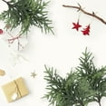 thumbnail image 2 of VQPeo Artificial Cedar Branches, 2 Pcs Faux Needle Stems, Plastic Christmas Leaves for DIY Wreaths & Holiday Decorations, 2 of 4