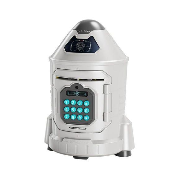 yotijay Rocket Piggy Bank Money Bank Early Banks Electronic ATM Savings Machine for Blue