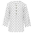 thumbnail image 5 of Weikingp Basic Tees For Women Tunic Tee Dressy Tee Shirts For Women Plus Size Tops For Women Floral Shirts For Women White 2XL Clearance！, 5 of 6