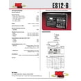 thumbnail image 4 of MK Battery ES12-6 Maintenance-Free Rechargeable Sealed Lead-Acid Battery, 4 of 4