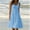 Sky Blue Summer Dress For Women 2023, variant on ZZwxWA Womens Summer Holiday Beach Dress Solid Color Sleeveless Tank Plus Size Pleated Swing U Neck Party Sundress Loose Fit Bodycon Midi Dresses