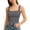 Navy, variant on Sleeveless Slim-Fit Tank Top for Women Square Neck Solid Color Cami Soft Breathable Stretchy Basic Layering Top for 2026 Daily Casual Wear