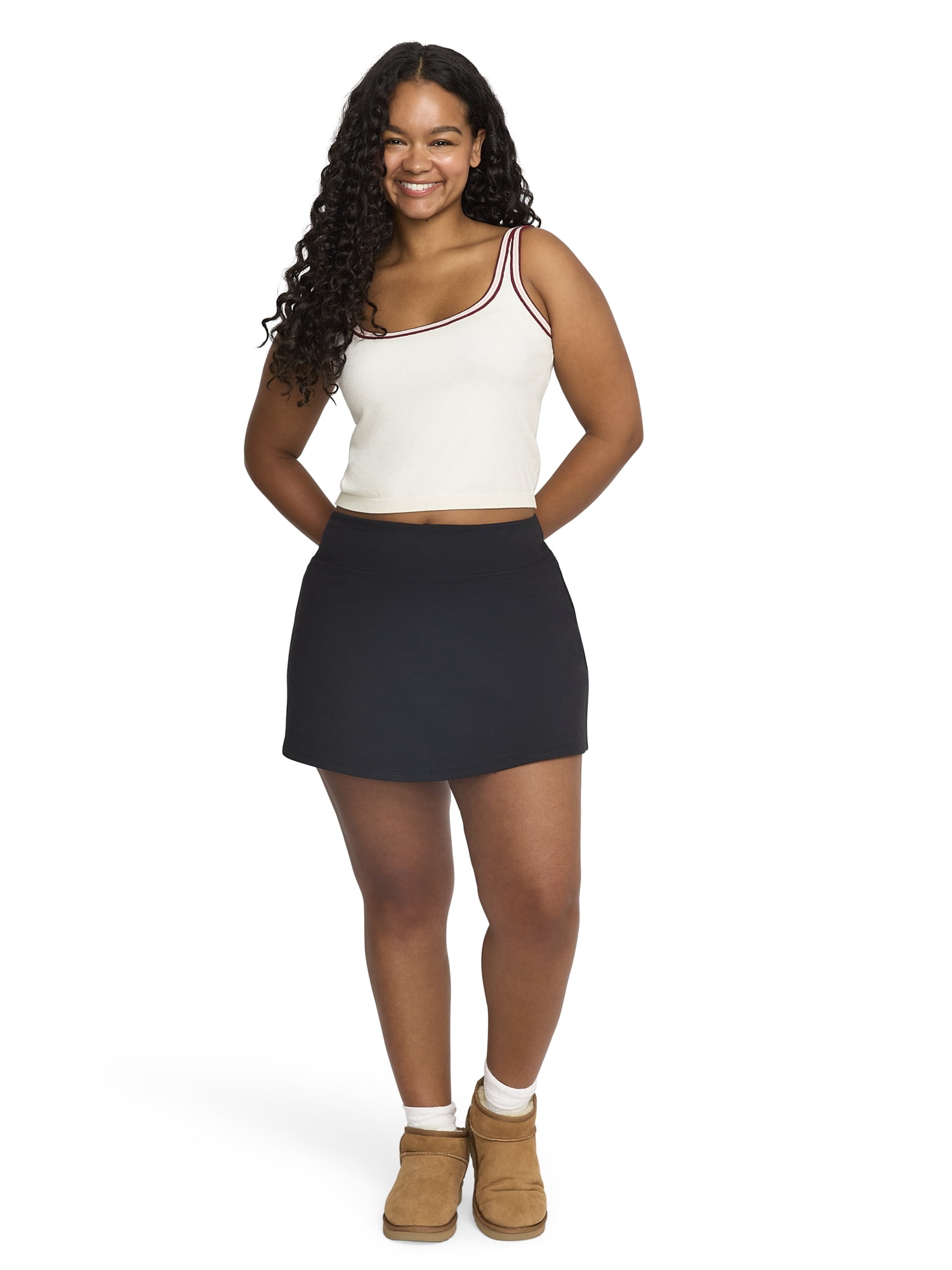 Mills by Millie Bobby Brown Women's Sweater Tank Top with Tipping, Sizes XXS-XXL