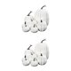 thumbnail image 3 of Naiovety Juego festivo de 7 calabazas artificiales para encantadoras decoraciones de bodas de otoño Blanco 2Conjunto, 3 of 6