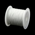 thumbnail image 2 of 1Roll Nylon Chinese Knot Cord Nylon Jewelry Cord for Jewelry Making White 0.4mm 28~30m/roll, 2 of 3