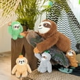 thumbnail image 3 of MaoGoLan Sloth Stuffed Animal Sloth Plush Toy Set 23.6-Inch Giant Mommy Sloth Plushie with 4 Soft Baby Sloths Inside Stuffed Sloth Toys, 3 of 9
