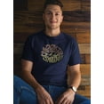 thumbnail image 2 of Don't Stop Smiling Groovy Style T-Shirt Men -Image by Shutterstock, Male 4X-Large, 2 of 4