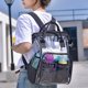 thumbnail image 2 of Mochila transparente de gran capacidad de PVC, mochila escolar, bolsa de playa, bolsa impermeable Wmkox8yii jkg4896, 2 of 9