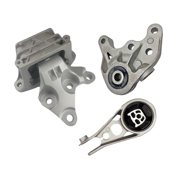 K4421 Engine Motor & Transmission Mount Kit 3pc Compatible with Fits 2018-2019 Chevrolet Equinox 1.6L FWD Auto | GP3651 A5931 A20077