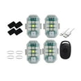 thumbnail image 3 of Luz estroboscópica LED, luz intermitente de emergencia, USB, control remoto, color, alto brillo, para bicicleta 4 luz, 3 of 9