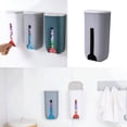thumbnail image 3 of Toystoory Bolsas de basura montadas en la pared Caja de almacenamiento Hogar Cocina Bolsa de plástico Estuche Organizador de ahorro de espacio Cocina y Comedor Gris, 3 of 6