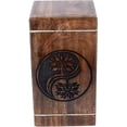 thumbnail image 2 of Handcrafted Ying Yang Tree of Life Wooden Urns for Human Ashes Adult Large - Rosewood Cremation Urn for Ashes - Burial Urn for Columbarium - Funeral Box (Tree - 1, 250 LB - Hardwood), 2 of 3
