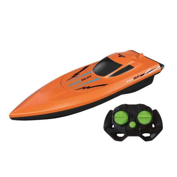 Esquirla RC Boat Beach Toy Summer Water Toy Toy Water Boat for Outdoor Streams Adults orange