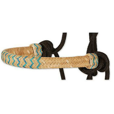 Classic Nylon Halters - CLASSIC EQUINE HORSE NYLON RAWHIDE NOSEBAND HALTER BLACK INLAID
