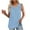 Light Blue Womens Tank Tops Clearance, variant on BSDJILFG Tank Tops for Women Casual Solid Color V-Neck Loose Fit Flowy Work Blouse,S-2XL