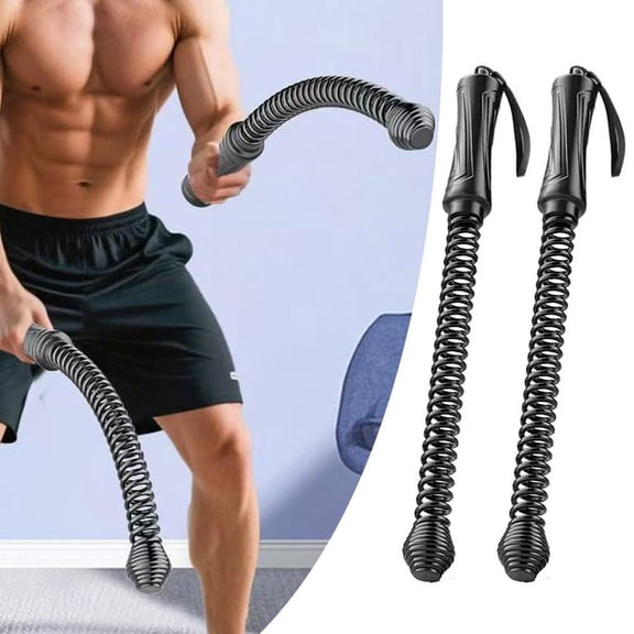 Cordless Battle Rope Set, Steel Strength Training Fitness Equipment for Home Gym & Full-Body Workout (1 Pair)