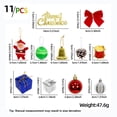 thumbnail image 4 of Kezqiaxn Christmas Tree Ornaments Set Clearance, 11Pcs Christmas Ornaments Plastic Balls Gift Boxes Bell Mirror Disco Ball Shatterproof Antique Traditional Chritmas Tree Decorations for Xmas Tree, 4 of 9