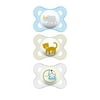 MAM Pacifiers, Baby Pacifier 0-6 Months, Best Pacifier for Breastfed Babies, ‘Day & Night’ Design Collection, Boy, 3-Count