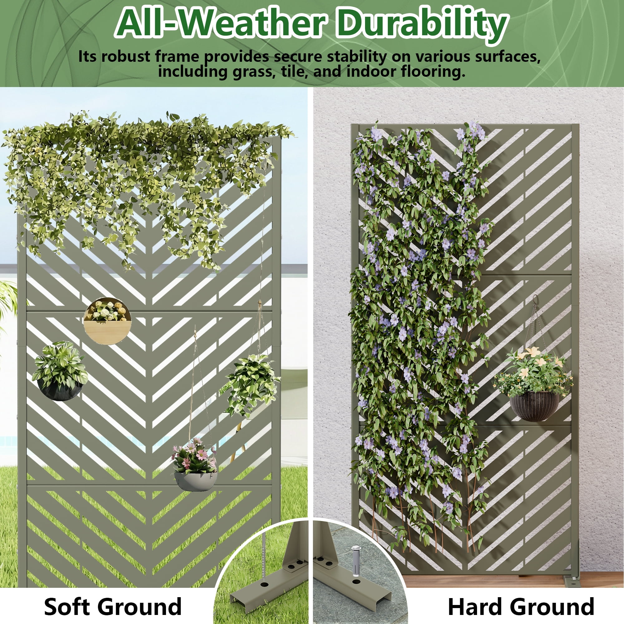 Privacy Metal Screen Fence Panel