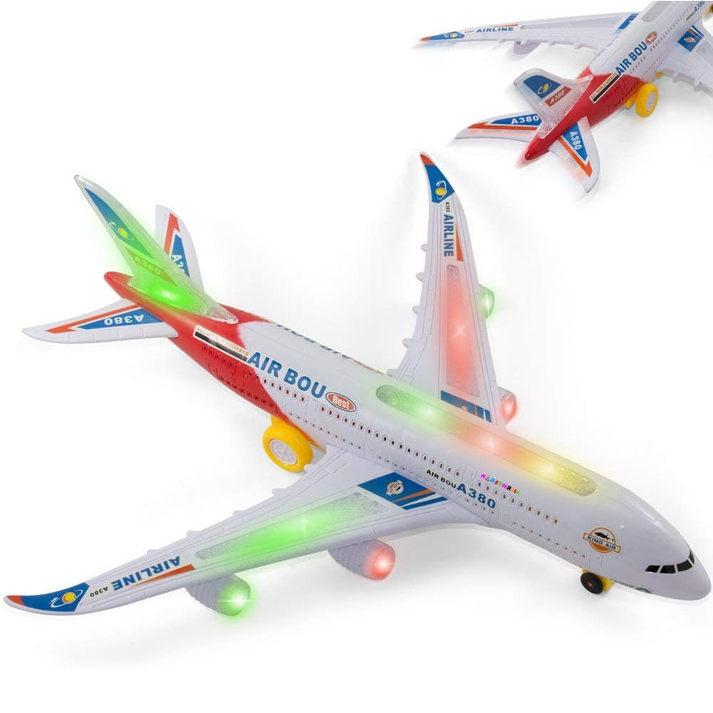 Idalinya Plane Model Toys Air Airplane Child Kid High Simulation Pull Back Plane Toy Model Airplane Toys Gift for Kids Blue 