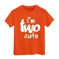 thumbnail image 1 of MEZZALL T-Shirt à Manches Courtes pour Fille, Col Rond, Été, Coupe Décontractée, Basique, Orange, 12-13 Ans, 1 of 4