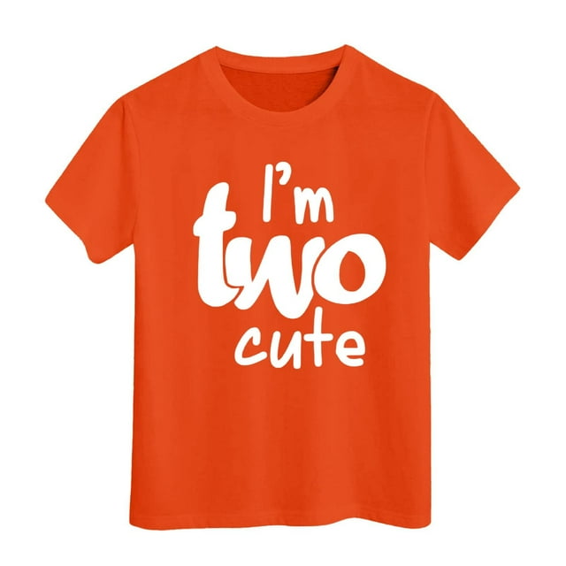 MEZZALL T-Shirt à Manches Courtes pour Fille, Col Rond, Été, Coupe Décontractée, Basique, Orange, 12-13 Ans