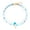 Blue and white, variant on 2 Pieces Bohemian Double Strand Starfish Shell Beaded Pendant Necklace Jewelry