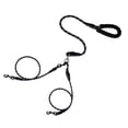 thumbnail image 1 of Laisse pour Chien Réfléchissante Double Laisse pour Deux Chiens Marche Poignée Douce Rembourrée Chiens Mâchent Quatre Anti-Fuite B4r1 Traîne Trois Laisse Chien C, 1 of 7