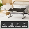 thumbnail image 5 of Lorelo Laptop Bed Tray Table, Height Angle Adjustable Laptop Bed Stand, Portable Lap Desk with Foldable Legs, Foldable Lap Tablet Table for Sofa Couch, 5 of 8