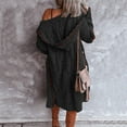 thumbnail image 3 of Plus Size Cardigan For Women  Long Open Front Chunky Knit Sweaters Elbow Patch Long Sleeve Outerwear Coat (S-2XL), 3 of 6