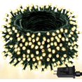 thumbnail image 1 of Cadena de luces navideñas mejorada de 82 pies, 200 LED para exterior/interior, temporizador y función de memoria y 8 modos, cable verde extensible, cadena de luces impermeable para árbol de Navidad, f, 1 of 4