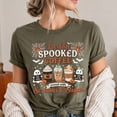 thumbnail image 4 of Freshly Spooked Coffee Shirt, Halloween Women T-Shirt, Autumn Tee, 4 of 7