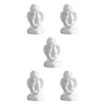 thumbnail image 2 of Guardoinrt Beautiful Resin White Angel Statue Delicate Desktop Decor Collection Window Props for Christmas holding face 5Set, 2 of 6