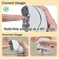 thumbnail image 5 of Aorsher 3 in 1 Electric Nail Trimmer with Nail File and Nail Clipping Storage, 3-Speeds Automatic Nail Clippers for Adults and Seniors, USB Rechargeable, Not for Toenails, White Silver, 5 of 12