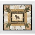 thumbnail image 3 of Pamela Gladding 22x20 White Modern Wood Framed Wall Art Titled - Big Horn Ram, 3 of 5