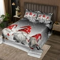 thumbnail image 2 of Christmas Gnomes Quilt Set King,Xmas Theme Bedspread Set Teens Adult,Santa Claus Snowflake Coverlet Set Merry Christmas Bedding Set With 2 Pillow Cases,Gray, 2 of 4