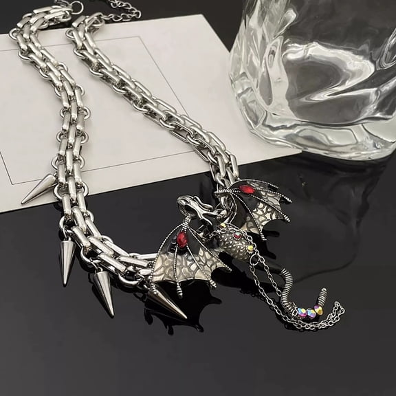Necklace For Women The Necklace That Imprisons The Flying Dragon, Chain, And Neck Chain Necklace for Men Cool Personalized Ideas Graduation Birthday Gifts for 6 7 8 9 10 11 12 13 14 15 16 17 Year Old