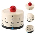 thumbnail image 6 of Zxpjkyu Desk Calendar Perpetual Calendar Desktop Accessory Small Cute Decoration Modern beige, 6 of 9
