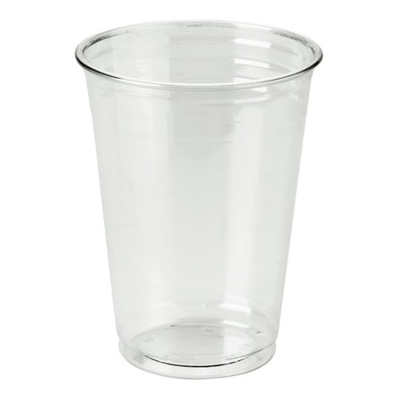 Fits 10 Ounce Cups - Dixie® (CP10DX) 10 oz. Plastic Cold Cups by GP PRO (Georgia-Pacific), Clear, 20 Sleeves of 25 Cups (500 Cups Total)