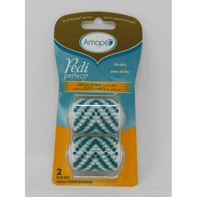 Amope Pedi Perfect Dry Skin Exfoliating Brush Refills 2 Count (Pack of 2)