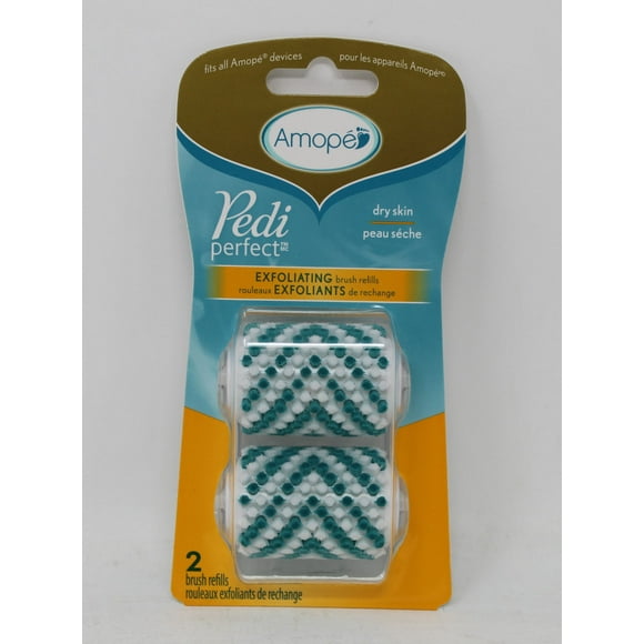 Amope Pedi Perfect Dry Skin Exfoliating Brush Refills 2 Count (Pack of 2)
