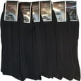 thumbnail image 2 of 12 Pairs Mens Dress Socks Black Color Casual Work Size 10-13 Crew, 2 of 3