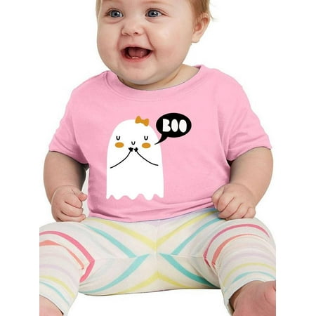 

Boo. Shy Cute Little Ghost T-Shirt Infant -Image by Shutterstock 24 Months